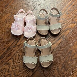 Toddler Sandals 3 pairs